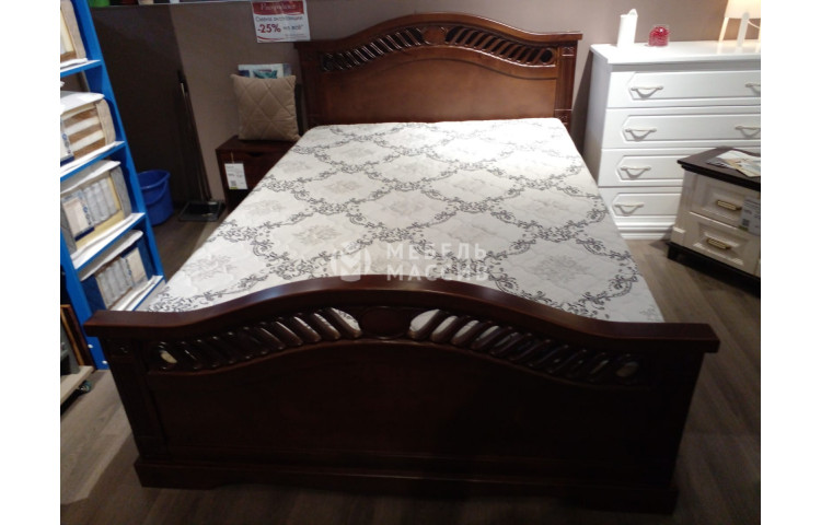 Кровать Милена - 140x200 (сосна, цвет: Шоколад)